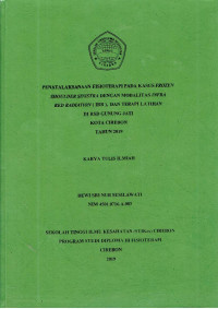 Image of PENATALAKSANAAN FISIOTERAPI PADA KASUS FROZEN SHOULDER SINISTRA DENGAN MODALITAS INFRA RED RADIATION (IRR), DAN TERAPI LATIHAN DI RSD GUNUNG JATI KOTA CIREBON TAHUN 2019