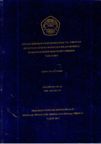 Image of ASUHAN KEPERAWATAN LANSIA PADA NY.S DENGAN HIPERTENSI DI DESA WANAYASA WILAYAH KERJA PUSKESMAS BEBER KABUPATEN CIREBON TAHUN 2019