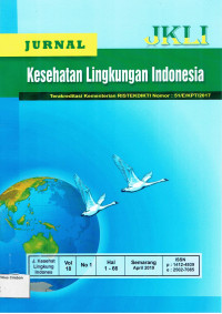 Image of JURNAL LINGKUNGAN INDONESIA VOLUME 18 NOMOR 1 APRIL 2019