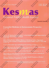 Image of KESMAS National Public Health Journal Volume 11 isssue 4 May 2017