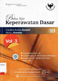 Image of Buku Ajar Keperawatan Dasar  Vol 3