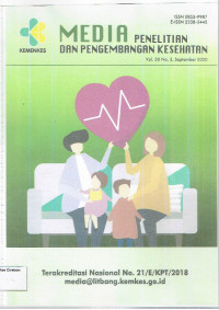 Image of MEDIA PENELITIAN DAN PENGEMBANGAN KESEHATAN VOL.30 NO.3 SEPTEMBER 2020