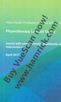 Image of Physiotherapy learner guide
