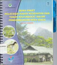 Image of buku paket pelatihan kader kesehatan dan toko masyarakat dalam pengembangan desa siaga