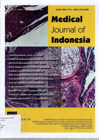 Image of MEDICAL JOURNAL OF INDONESIA VOLUME 31 ISSUE 1 MARCH 2022