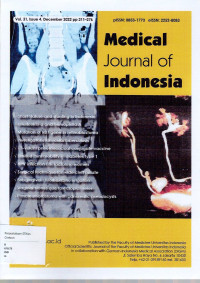 Image of MEDICAL JOURNAL OF INDONESIA VOLUME 31 ISSUE 4 DECEMBER 2022