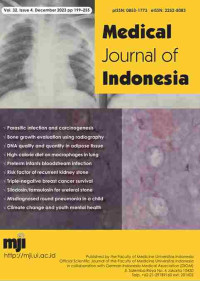Image of MEDICAL JOURNAL OF INDONESIA VOLUME 32 ISSUE 4 DECEMBER 2023